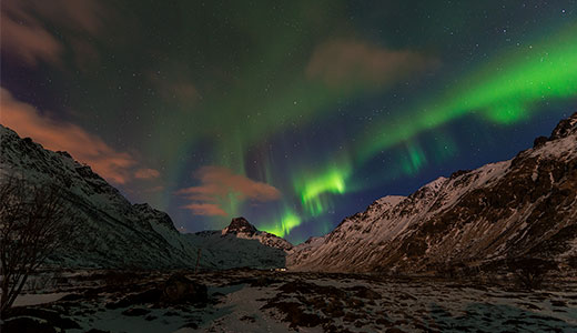 L'aurora boreale alle Lofoten, spettacolo della natura