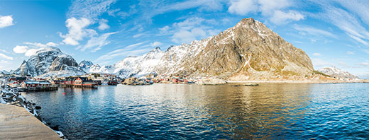 Vista panoramica sul paese di A